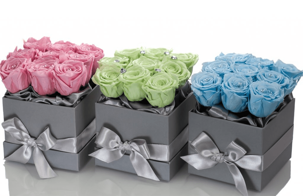 Fake Flowers In A Box