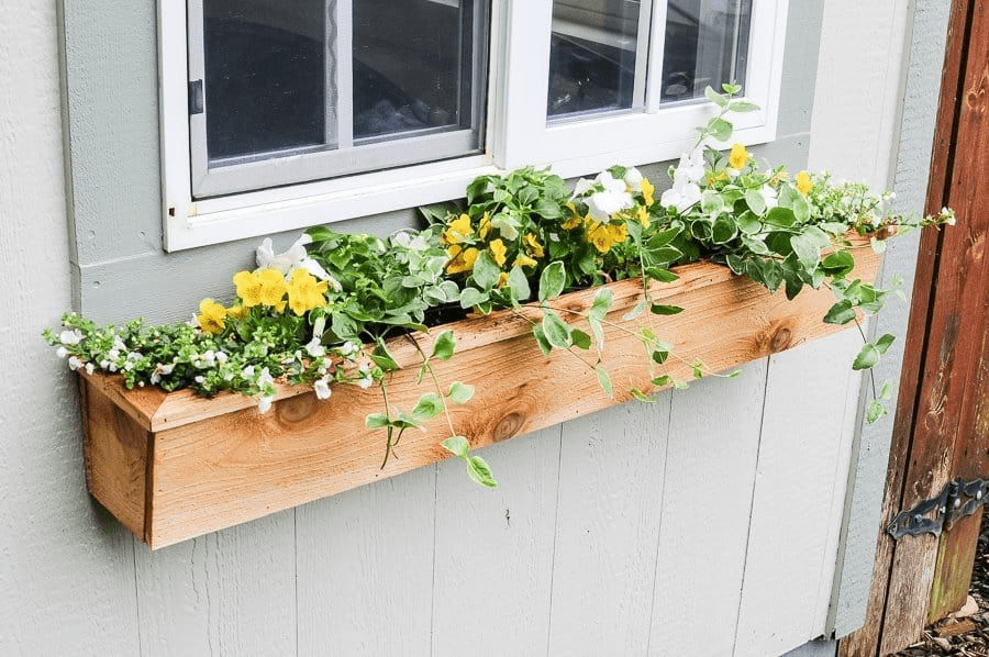 Flower Box For Shed - DIY Window Box Planters On A Garden Shed 