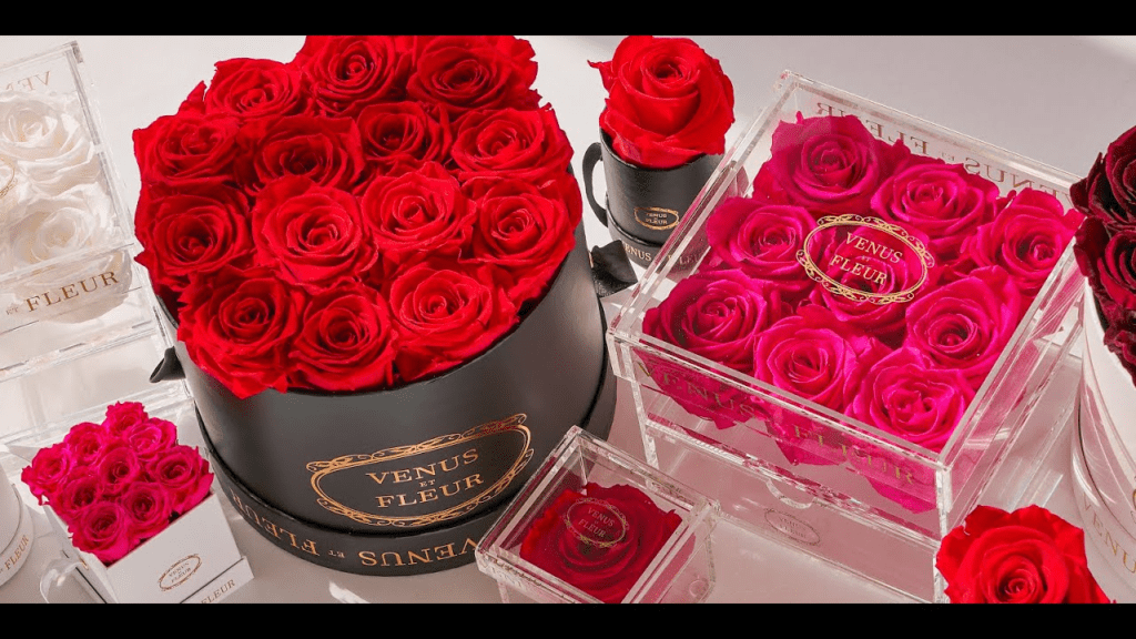 expensive roses in a box